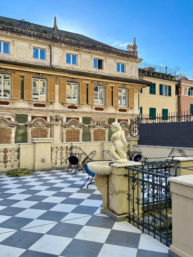 ジェノヴァMonolocale Di Pregio Palazzo Dei Rolliアパートメント エクステリア 写真